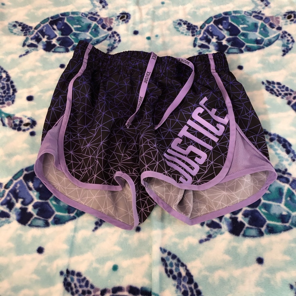 Justice running shorts